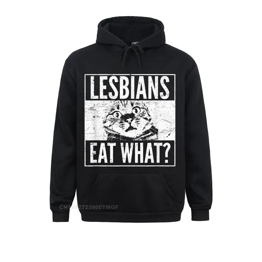 Wholesale Funny Lesbians Eat What Cat Kitten LGBT Humor T-Shirt__18672 Long Sleeve Sweatshirts Summer  Hoodies for Women Clothes Casual Funny Lesbians Eat What Cat Kitten LGBT Humor T-Shirt__18672black