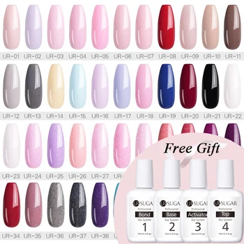 

UR SUGAR 44pcs Dipping Nail Powder Set For Nail Art Natural Dry Chrome Pigment No Need Lamp Cured Nail Art Glitter Shiny Powder
