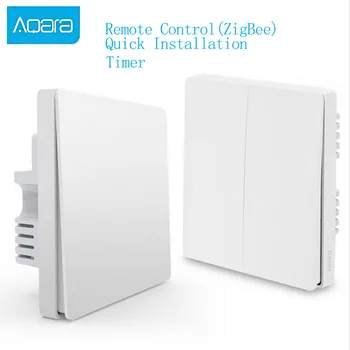 

Aqara Switch Smart Light Control ZiGBee wifi wireless Wall Switch Via Smartphone Remote Smart Home work with Smart Home App
