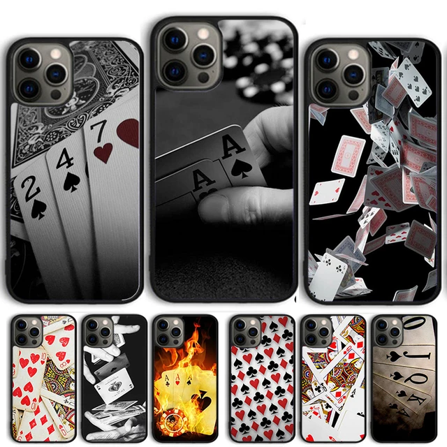  iPhone 11 Ace And Clubs King Inverted Colors Blackjack Cards  Case : טלפונים סלולריים ואביזרים