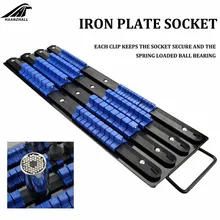 80pcs/set 1/4" 3/8" 1/2" Drive Plastic Socket Wrench Tray Rail Rack Sleeve Storage Holder Organizer Shelf Stand Home Hand Tools