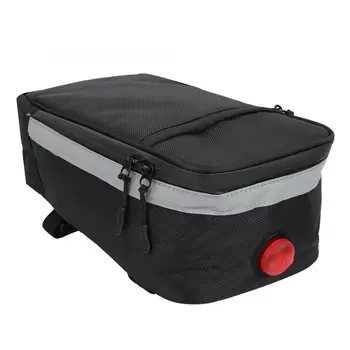 

Bike Seat Bags Waterproof Bike Back Rear Seat Storage Bag with Warning Light Bicycle Rear Saddle Pouch Bicycle Bags