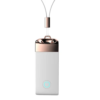 

Personal Wearable Air Purifier Necklace Mini Portable USB Air Cleaner Negative Ion Generator Low Noise Air Freshener Gold&White