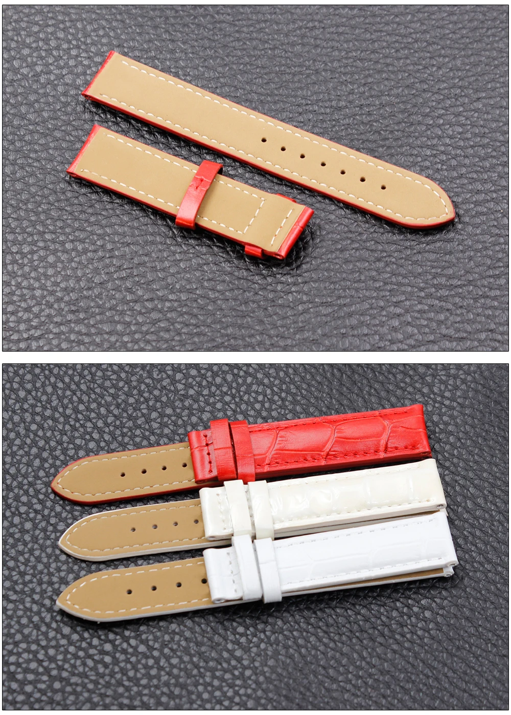 Female leather watch band substitute For Tissot 14mm 16mm strap accessories Without Clasp