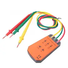 Фазоуказатель высокой точности Профессиональный мини портативный фазоуказатель фазный последовательный тестер Индикатор