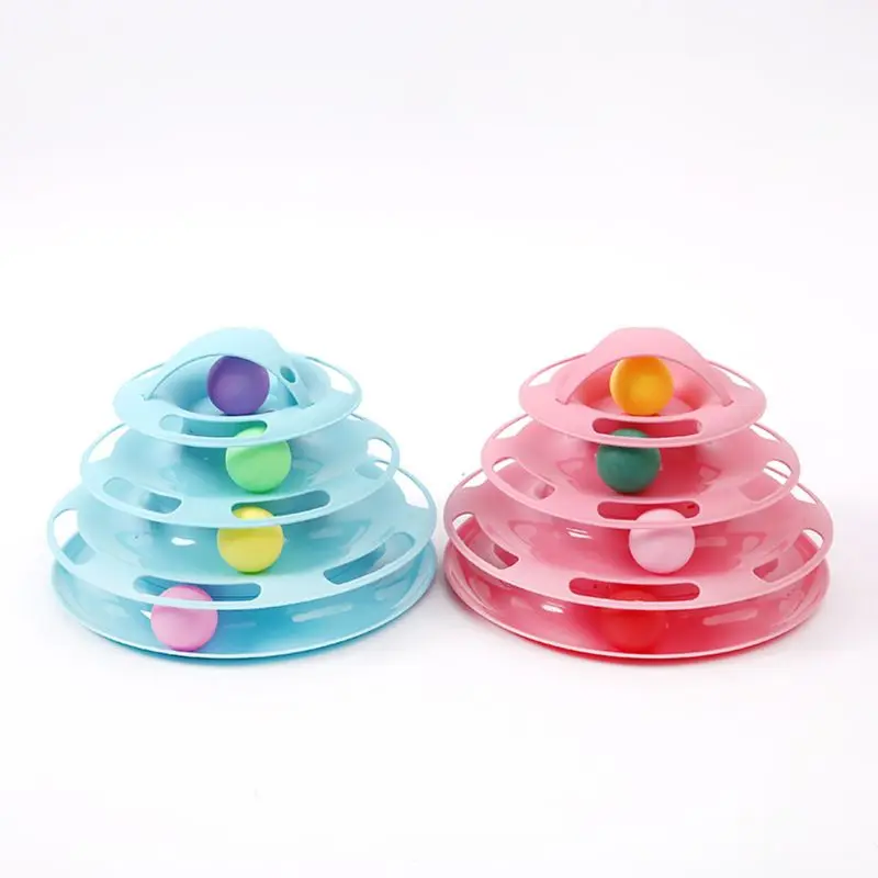 10Pcs Colorful Cats Ball Play Chew Scratch Training Toys Chase Ball for Kitten Play Disk Interactive Kitten Exercise Toy