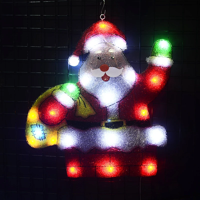 

Toprex 2D christmas santa clause chimney LED decoration light navidad holiday party lighting