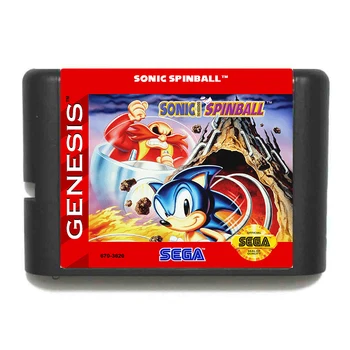 

Sonic The Hedgehog Spinball 16 bit MD Game Card For Sega Mega Drive For Genesis