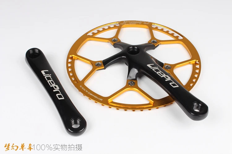 Litepro Складная велосипедная цепь BMX маленький велосипед BCD130 круглая зубчатая пластина 45 47 53 56 58 т однодисковая передняя Звездочка шатун