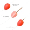 SF Foam Strike Indicators Bobbers Fly Fishing with Wooden Tooth Pick Floating ► Photo 3/6