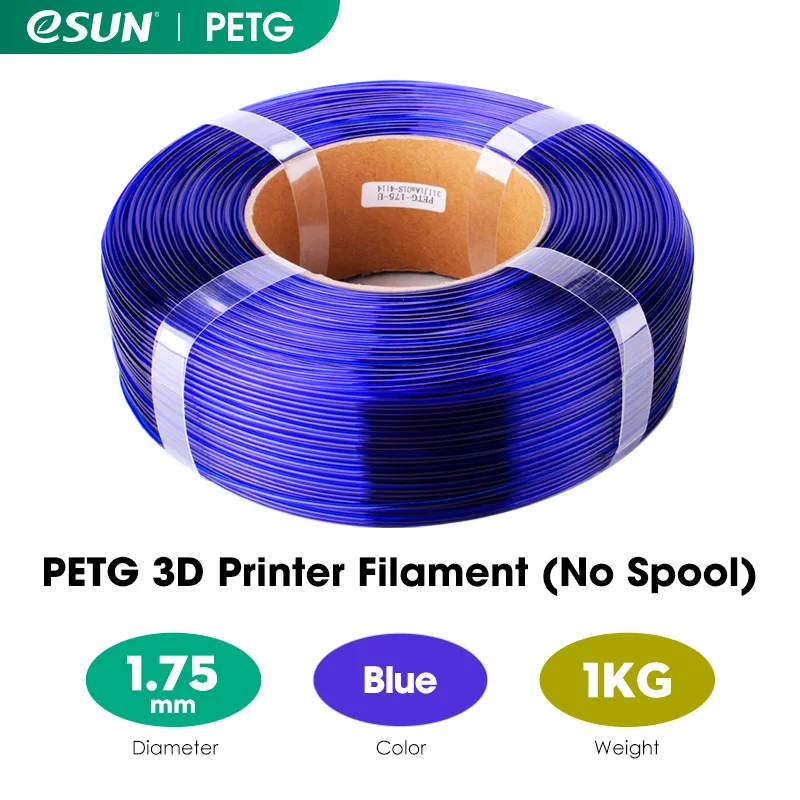 eSUN 3D Filament Reusable Spool Refill Transparent 3D Printing Removable Filament Spool For 1KG PLA PETG Spooless Refilament abs pla petg 3D Printing Materials