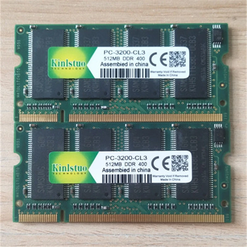 Memoria Ram DDR para portátil, SO DIMM DDR1, 400/333 MHz, PC3200/PC2700/PC2100, 200 Pines, 512MB, Sodimm, Notebook|Memorias AliExpress