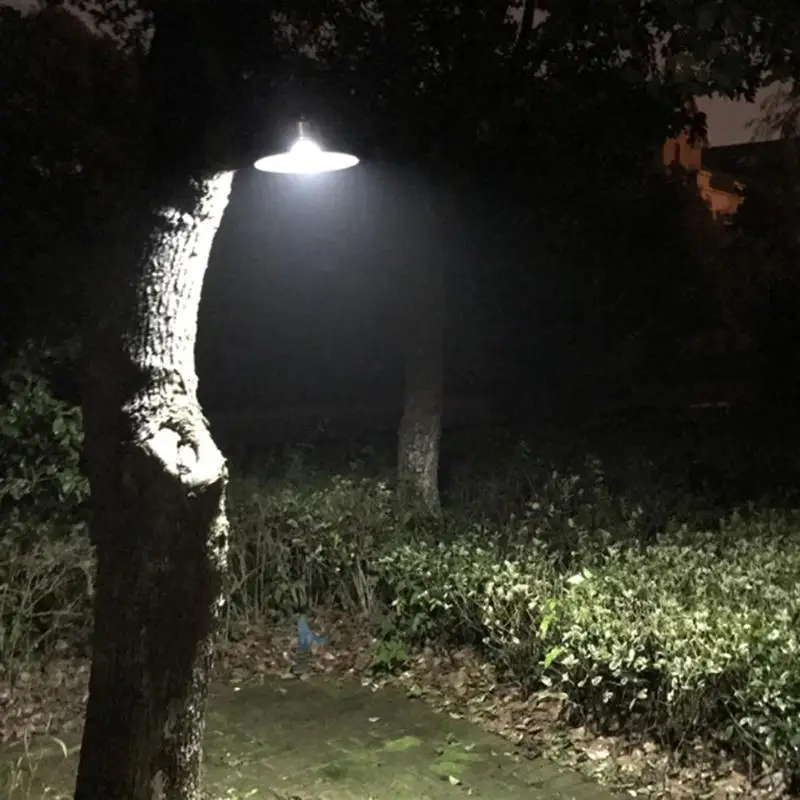 Retro Solar LED Hanging Lamp Outdoor Aluminum and ABS 6V 1.5W Modern Style Household Pergola Chandelier with Remote Control