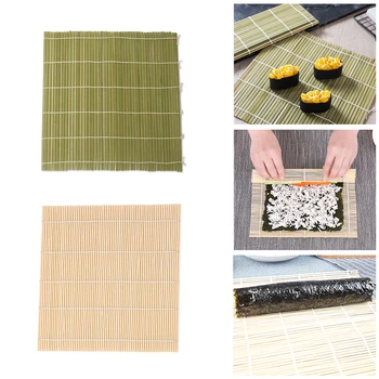

Sushi Rolling Hand Maker Curtains Bamboo DIY Sushi Roller Mat Onigiri Rice Molds Roller Sushi Tool Kitchen Food Beto Accessories