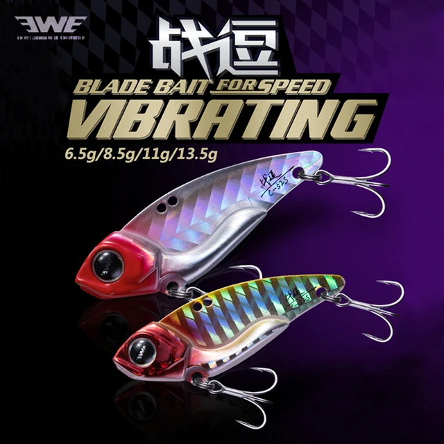 New EWE C40/44/48/52S Blade Bait Metal VIB Fishing Lure 6.5/8.5/11/13.5