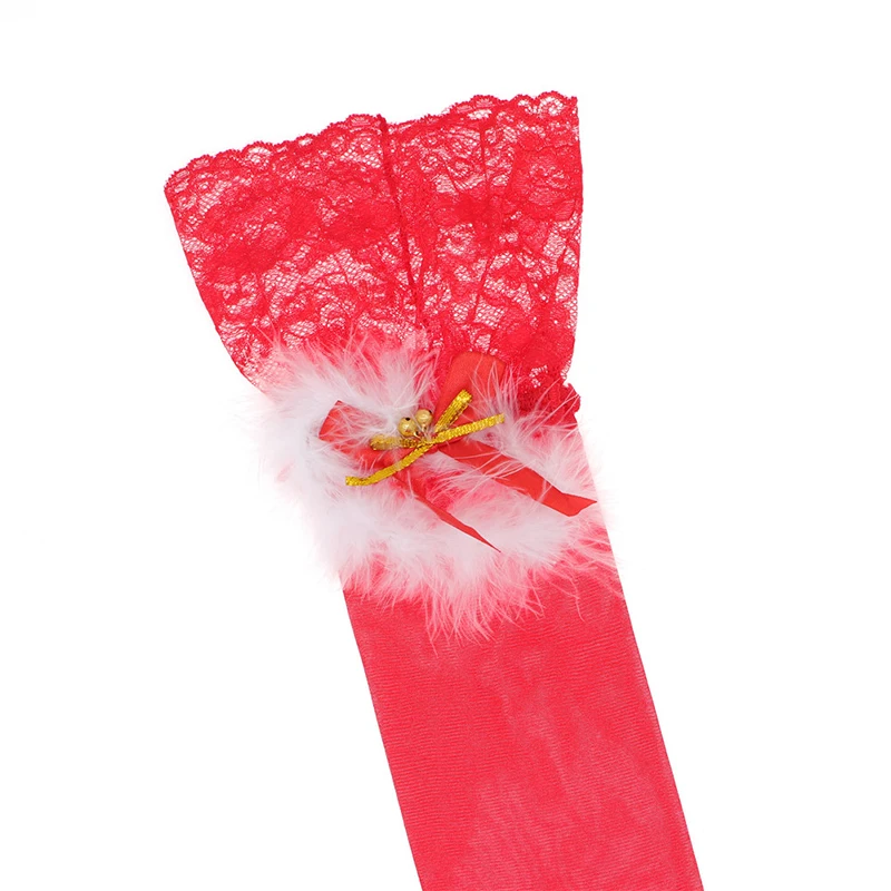 Varsbaby/ сексуальный Рождественский комплект большого Красного прозрачного нижнего белья из 4 предметов: бюстгальтер+ трусики+ подвязки+ чулки