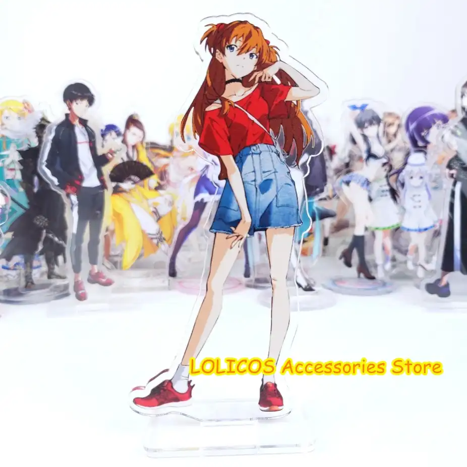 Eva渚カヲル惣流 アスカ 綾波レイアクリルスタンドフィギュアモデルプレートアニメ両面デスク装飾アニメコスプレ Key Chains Aliexpress