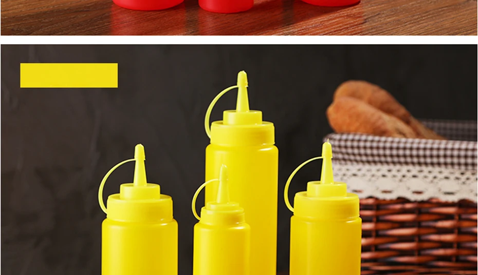 Lot De 12 Bouteilles Condiments Souples à Bouchon Rouge - 240 Ml - Pour Ketchup, Sauce, Sirop, Nettoyants