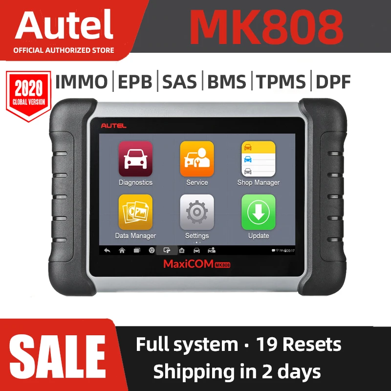 Autel MaxiCOM MK808 автомобильный диагностический инструмент все системы OBD