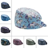 Promo Code Unisex Scrub Caps Cotton Floral Printed Adjustable Elastic Hats Sanitary Beauty Salon Working Cap Bandage Sweatband Nursing Hat 1005001822131032
