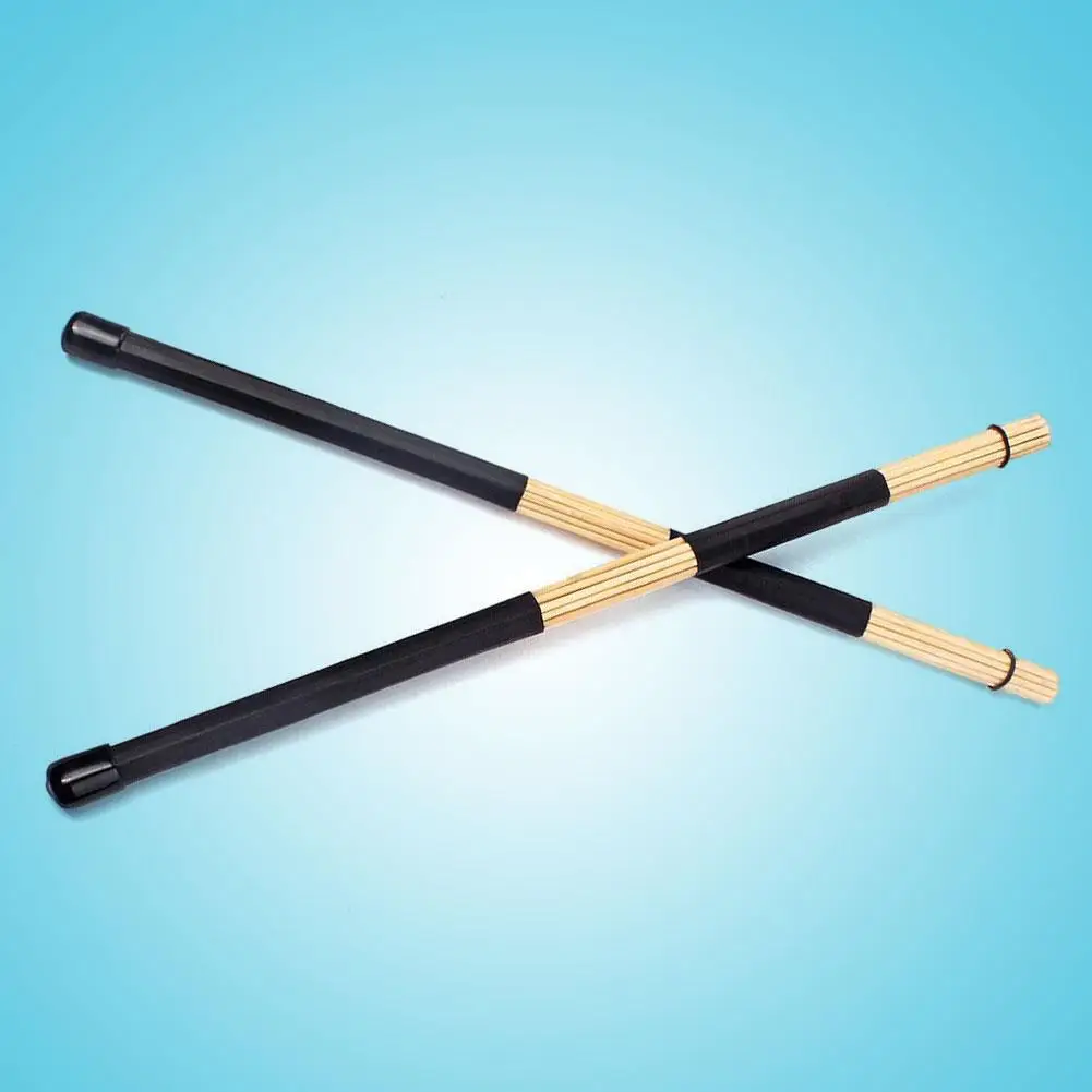 

Drum Stick Jazz Brushes Collection Pair Bamboo Sticks Rod Bundle Accessories