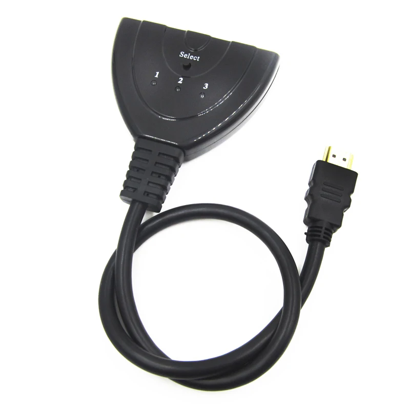 Мини 3 Порты и разъёмы Переходник HDMI разветвитель Кабель 1.4b 4K* 2K 1080P переключатель HDMI переключатель с пультом дистанционного управления 3 в 1 из Порты и разъёмы концентратор для HDTV Xbox PS3 PS4