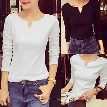 

Shirt Women Long Sleeve Womens blouse Tops Spring Autumn Tee Shirt Women Korean Style Shirt Cotton New Plus Size shirt #35