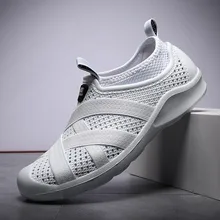 Г.,, летняя мужская пористая обувь открытые дышащие сандалии уличная пляжная обувь на плоской подошве