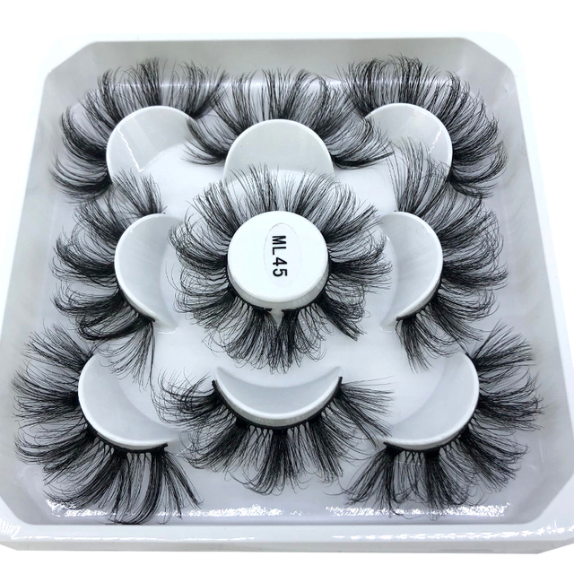 5 pairs natural false eyelashes fake lashes long makeup 3d mink eyelashes eyelash extension mink eyelashes for beauty