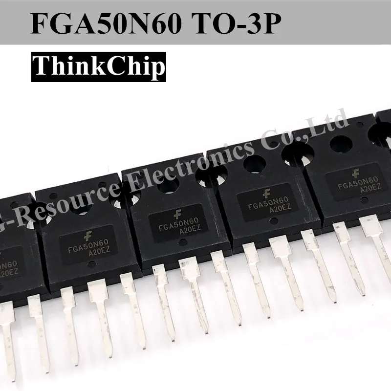 

(10pcs) FGA50N60 TO-247 FGA50N60LS 50N60 T0-3P Large Current MOSFET N-channel