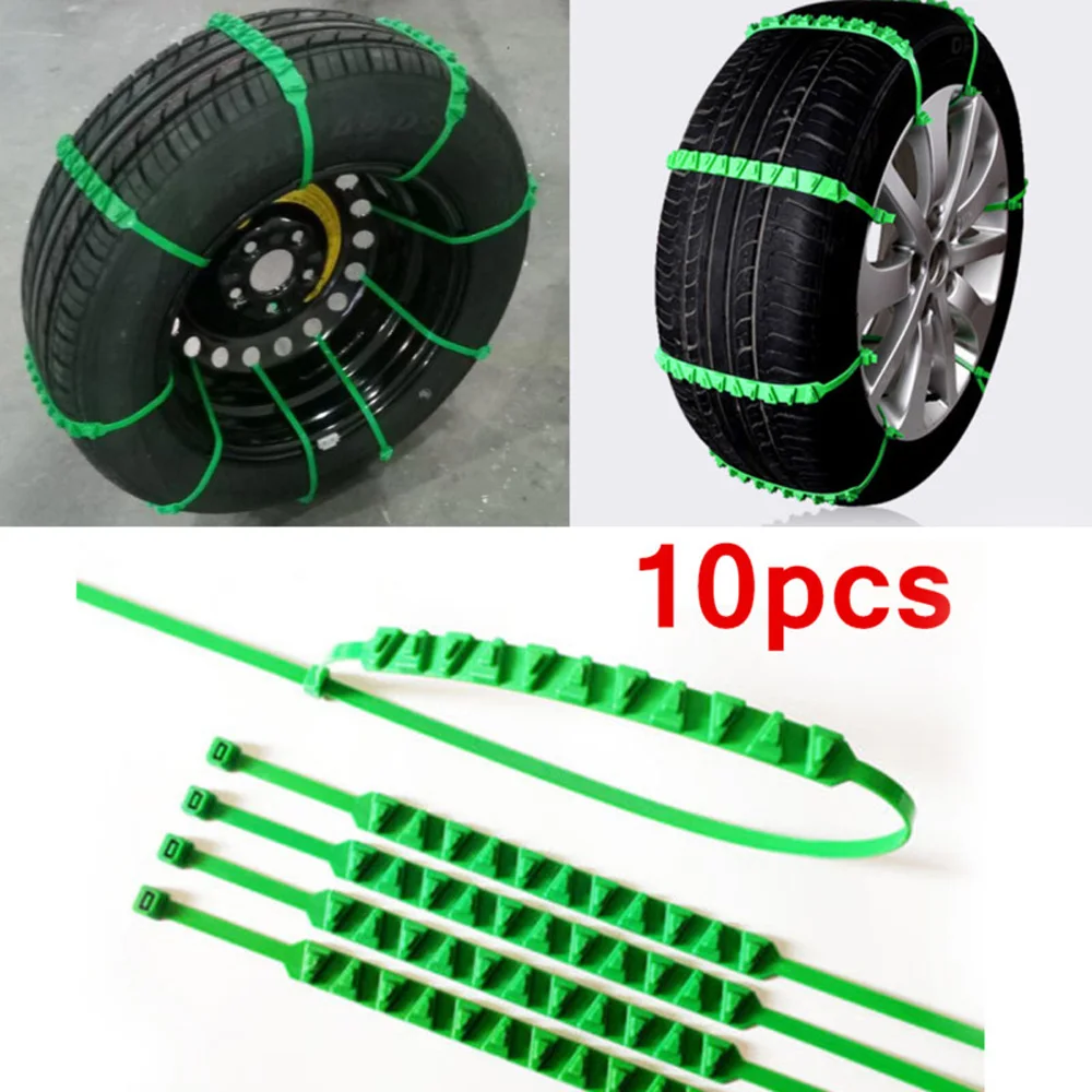 10pcs Anti-Skid Snow Tire Chain Car Wheel Accessories Nylon Strap Belt Auto Universal Replacement Exterior Parts 10pcs Anti-Skid Snow Tire Chain Car Wheel Accessories Nylon Strap Belt Auto Universal Replacement Exterior Parts