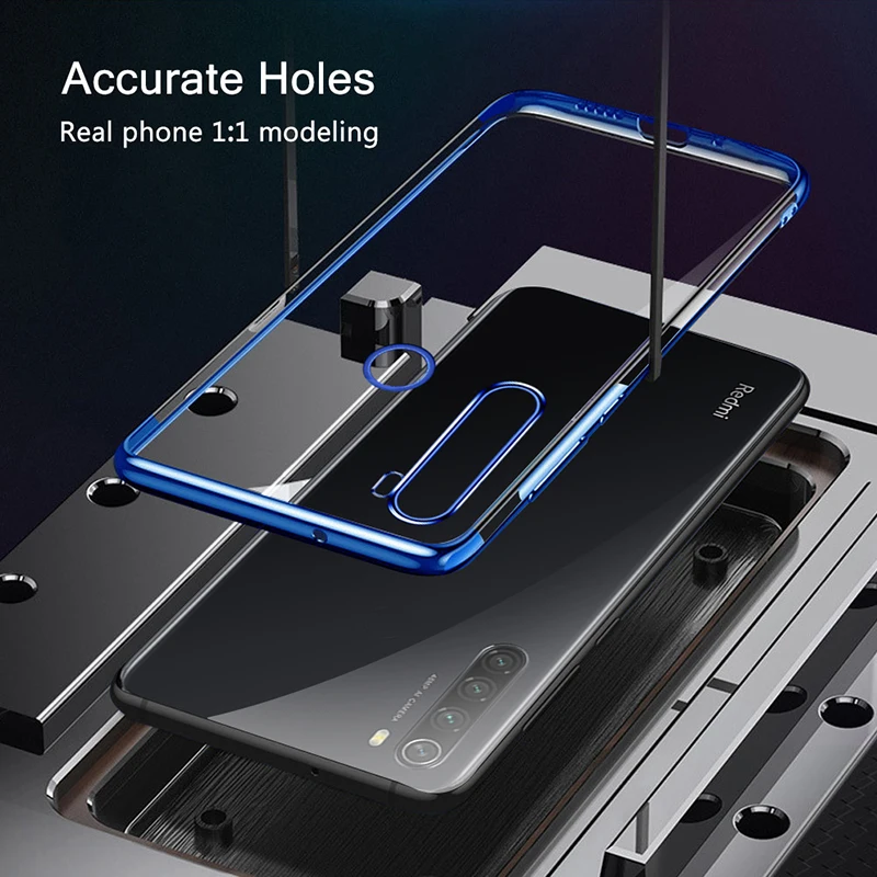 Transparent Case For Xiaomi Redmi Note 8T Case Soft Cover Shockproof Phone Case For Redmi Note 4