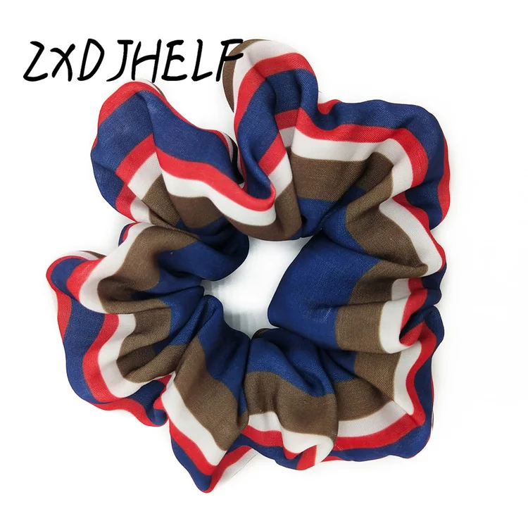 F531-Blue ZXDJHELF Новое поступление Винтажный Леопардовый конский хвост держатель резинки кольцо резинка для волос галстук для женщин Девушка аксессуары для волос F512 - Цвет: F531-Blue