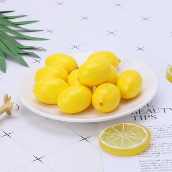

20pcs Lifelike Simulation Artificial Lemon Fake Fruit Disply Home Party Decor