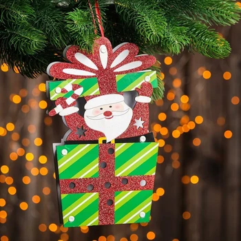 

Illuminated decor "Santa Claus and a gift" 2.2 × 13.5 × 25 cm