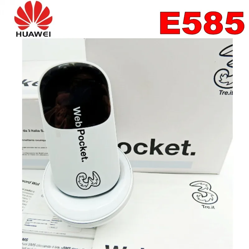 Новый Оригинальная коробка HSDPA 7 2 Мбит/с E585 3G Карманный Wi Fi роутер Поддержка к