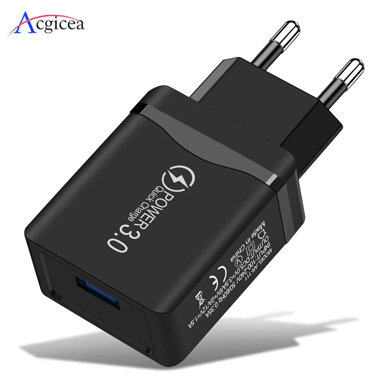 Зарядное устройство с USB-портом и поддержкой быстрой зарядки 18 Вт | Мобильные