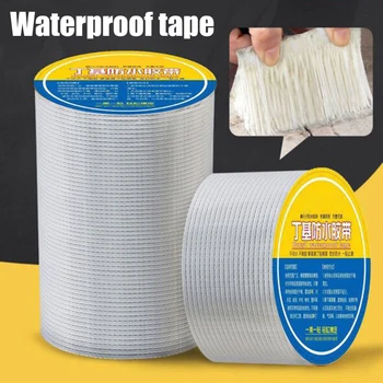 

Waterproof Aluminum Foil Butyl Rubber Tape Self Adhesive for Roof Pipe Repair L5