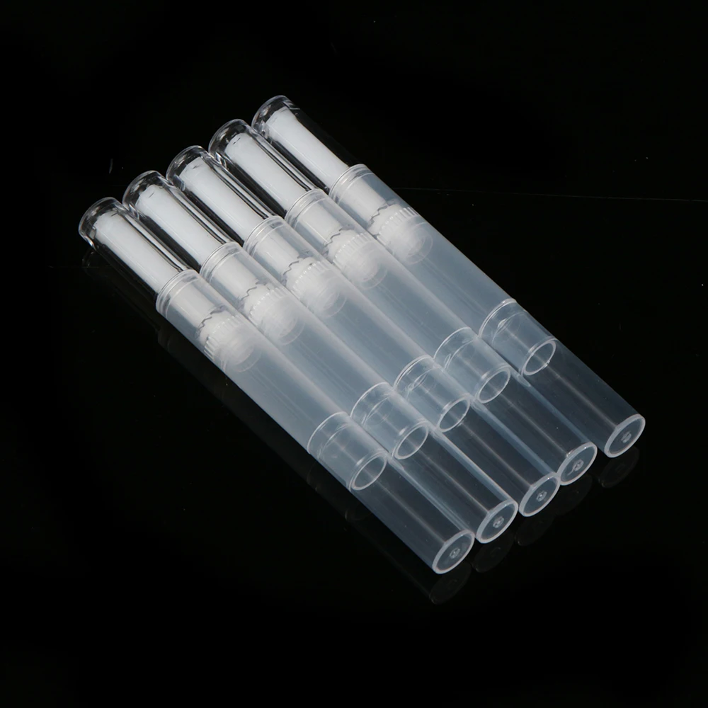 5pcs/set 3ML Nail Nutrition Oil Empty Pen Botttle with Brush Applicator For Lip Gloss Nails Nutrition Oil Bottle