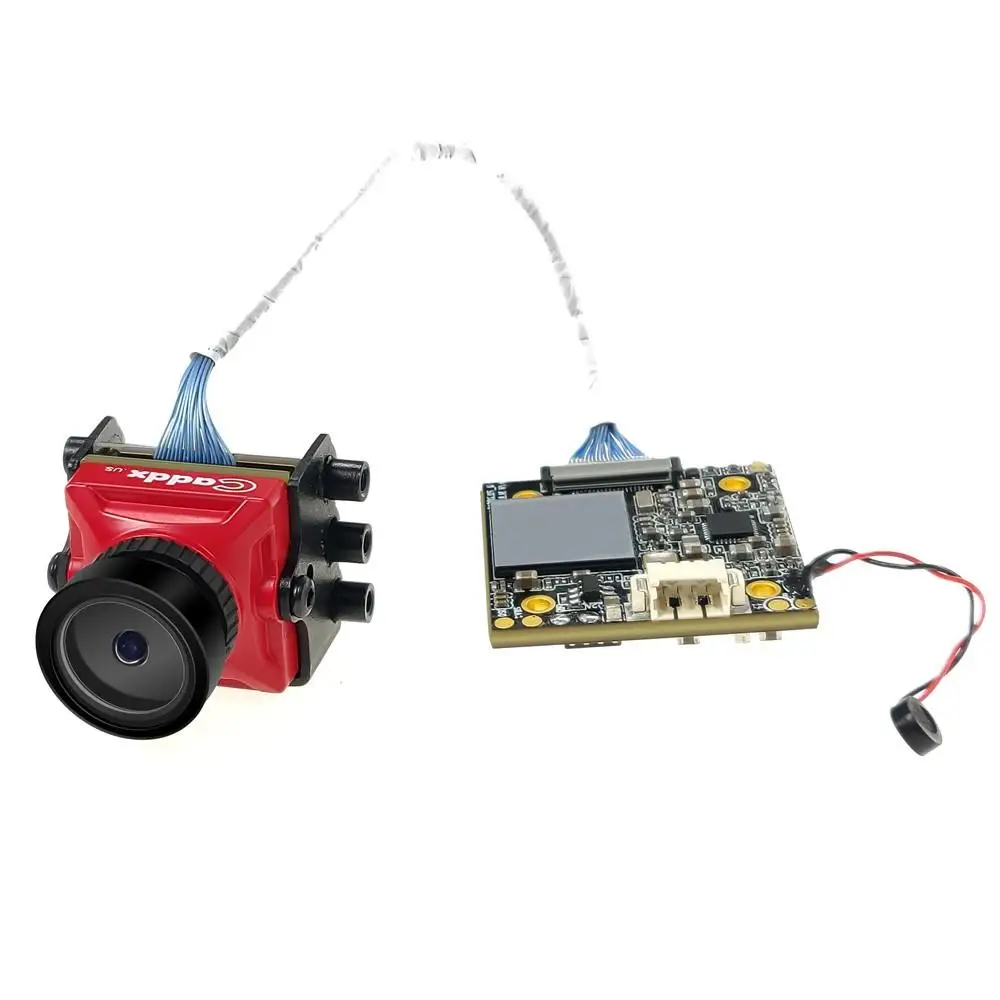 Caddx черепаха V2 1080p 60fps FOV 155 градусов Супер WDR Мини HD FPV камера OSD микрофон для радиоуправляемого дрона - Цвет: red