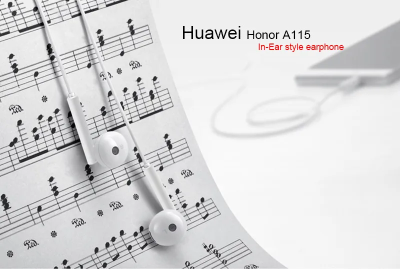 Оригинальные металлические наушники huawei AM115 с микрофоном и регулятором громкости для смартфонов на Android для huawei P7 P8 P9 Honor 5X 6X mate 7 8 9