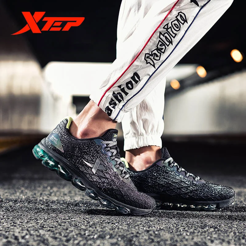 Xtep AIR MEGA Men Running Shoes Autumn And Winter Air Cushion Shock Absorption Sports Running Sneaker Shoes Men 881119119286