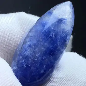 

Natural Blue Rutilated Dumortierite Quartz Pendant Bead 24*11*8mm Crystal Fashion Pendant Jewelry Certificate AAAAA