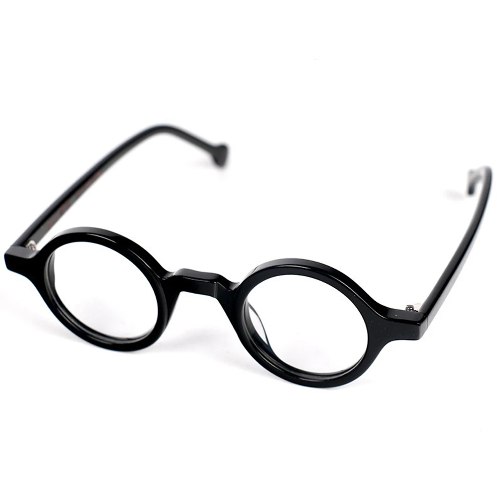

Small Vintage Round Hand Made Eyeglass Frames Full Rim Acetate Retro Glasses Eyewear Rx Able JDA3189
