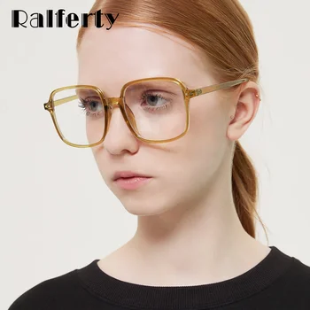 

Ralferty Oversized Women Glasses Frame Female Prescription Glasses Transparent Blue Light Glasses Computer Eyewear W95055