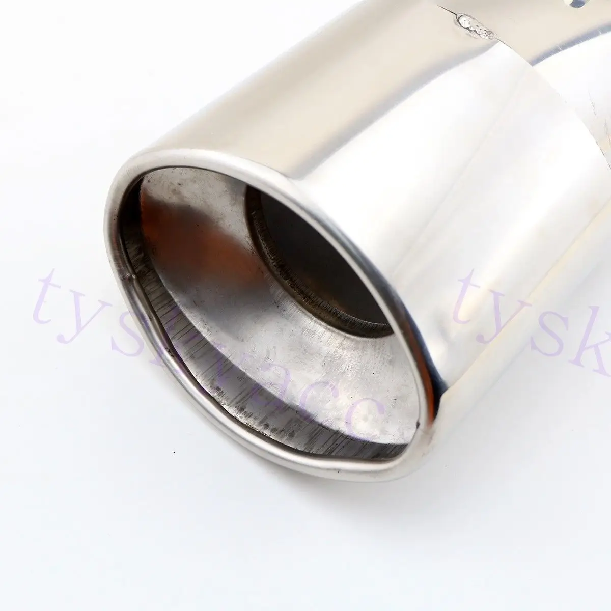 Universal 3.5" 88mm Inlet Car Silencer Tail Pipe Tip Exhaust Rear Muffler Trims