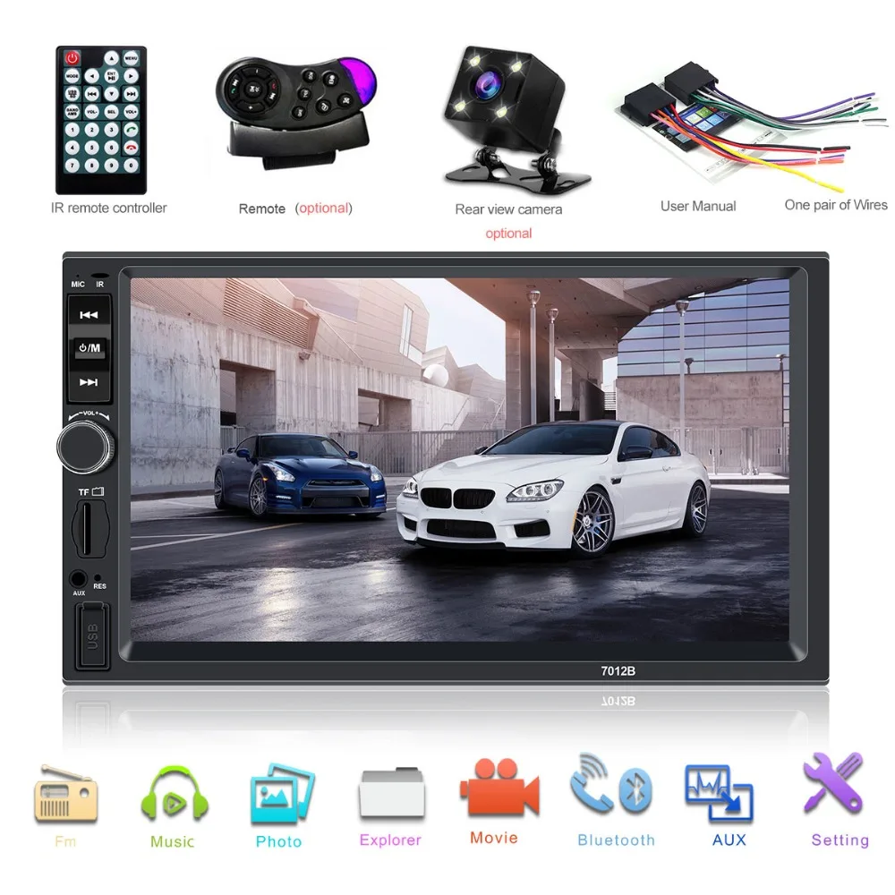 Авторадио 2 din автомагнитола coche рекордер Bluetooth 2din 12 В плеер 7 &quotHD сенсорный экран