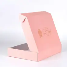 100 шт./лот, на заказ, розовая гофрированная бумажная коробка, печатная, много цветов, логотип,, почтовая отправка,, коробки, печать логотипа
