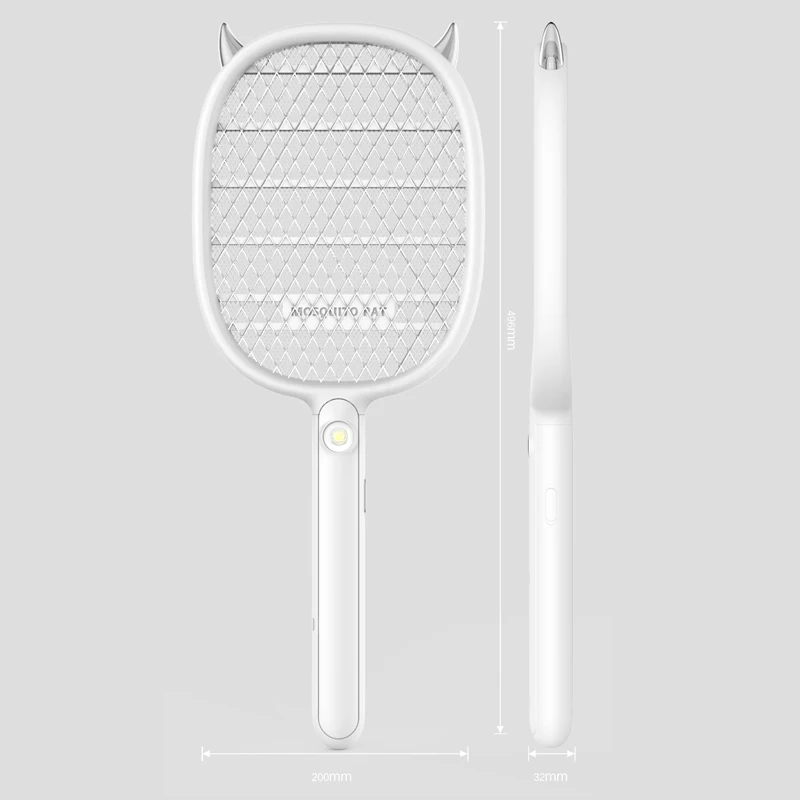 QuashPest 2.0 Rechargeable USB Electric Mosquito Swatter Insect Fly Handheld 