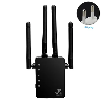 

1200Mbps Router Home Office 2.4GHz 5GHz WIFI Repeater With Antenna Portable Dual Band Range Extender Signal Booster Network